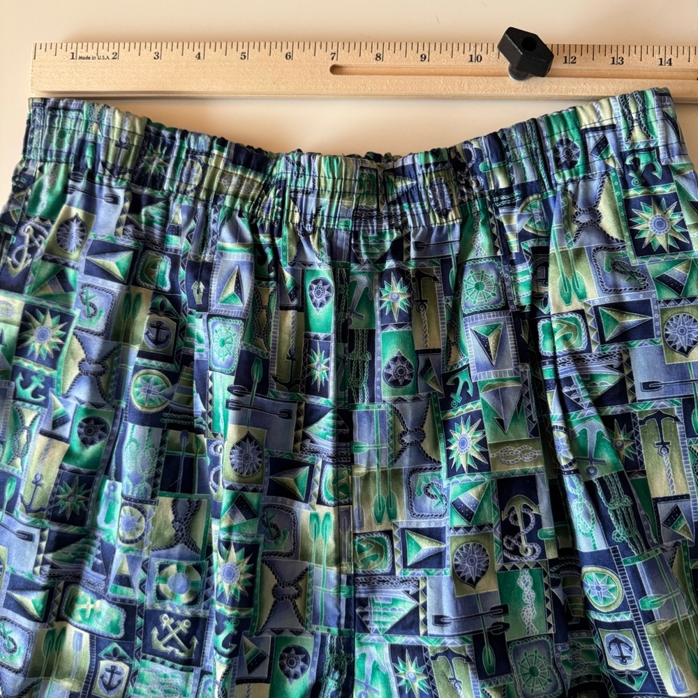 NEW Vintage 90s Toucan Dance Shorts Mens Large Colorful AOP Beach Sail Boat Knot - Picture 3 of 8